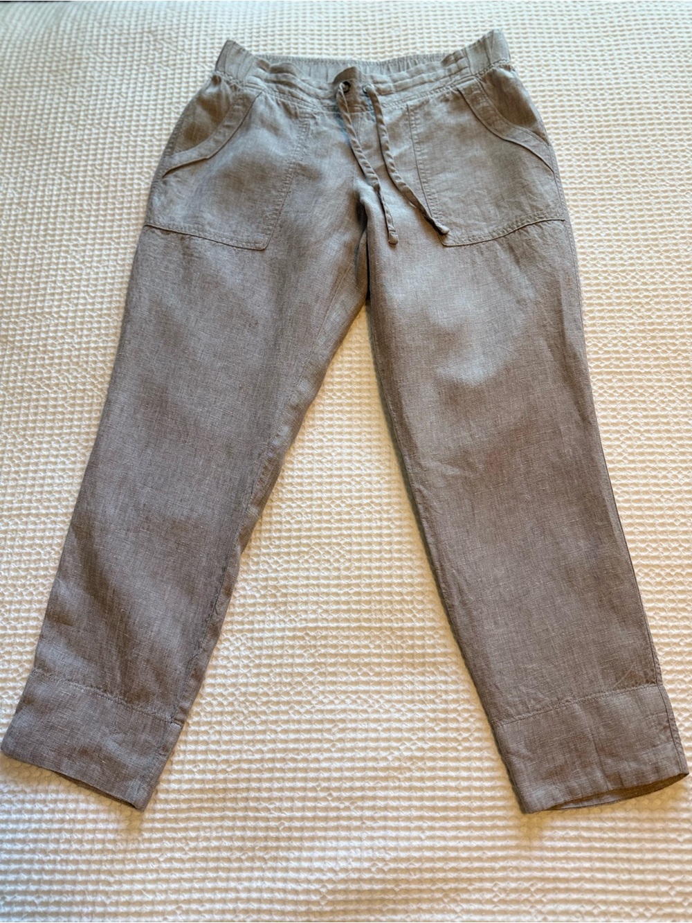 Athleta 💯 Linen Cropped Pants - Picture 9 of 12